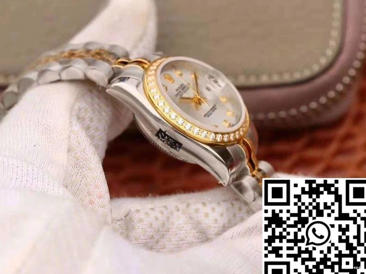18K Rolex Gold Silver Datejust Lady FastDry Yellow 869 28MM Dial 0717